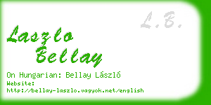 laszlo bellay business card