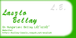laszlo bellay business card